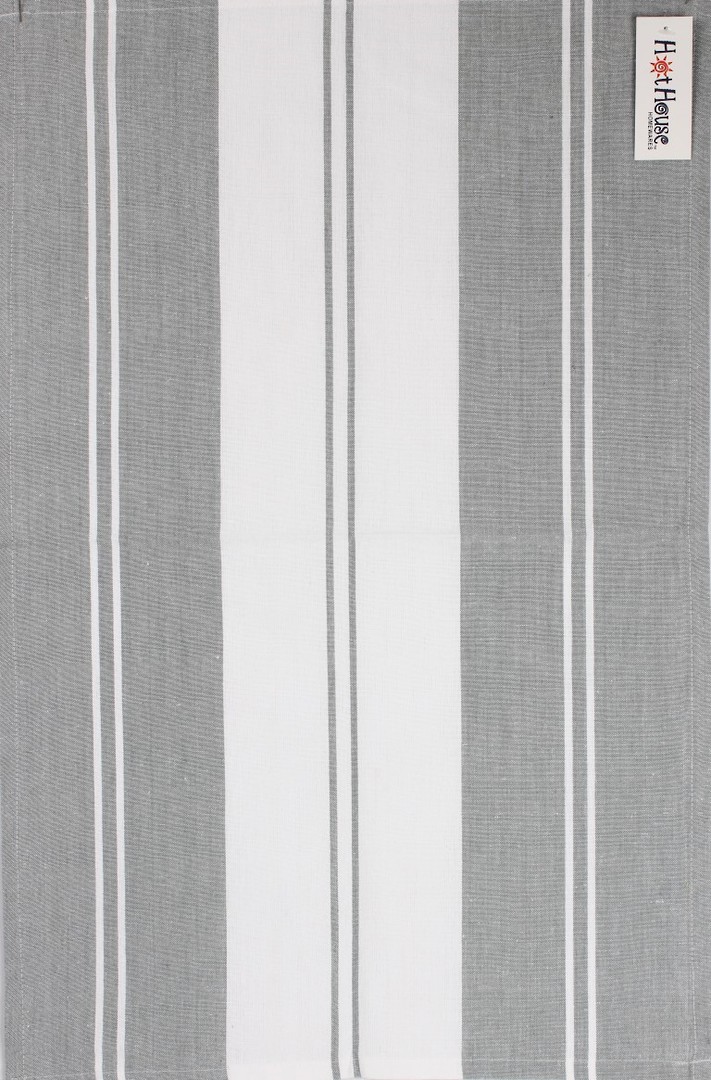 Tea towel 'Newport stripe' silver Code: T/T- NEW/STR/SIL image 0